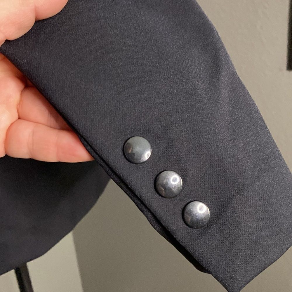 Halogen Black Blazer Jacketsingle Button - image 5